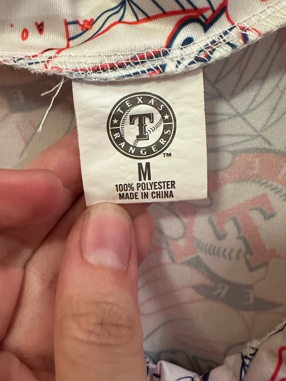 Texas Rangers Hawaiian Button Down Shirt - M - Picture 4 of 5